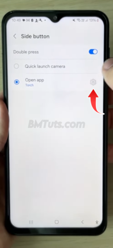 Screenshot of Open app option