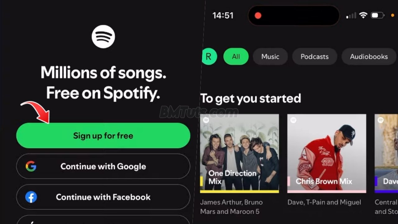 Create Spotify account